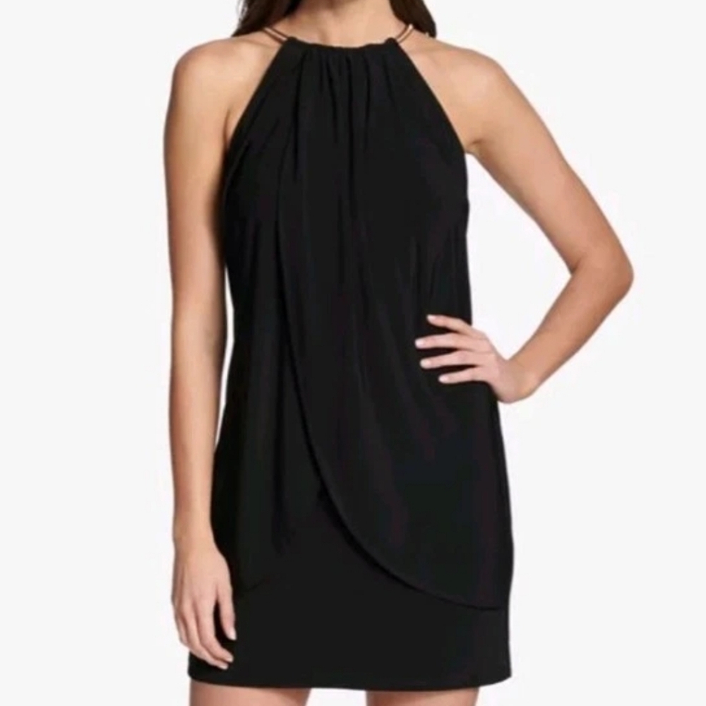 Kensie Black Halter Mini Dress